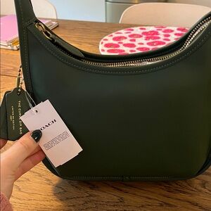 Coach Green Leather Bag